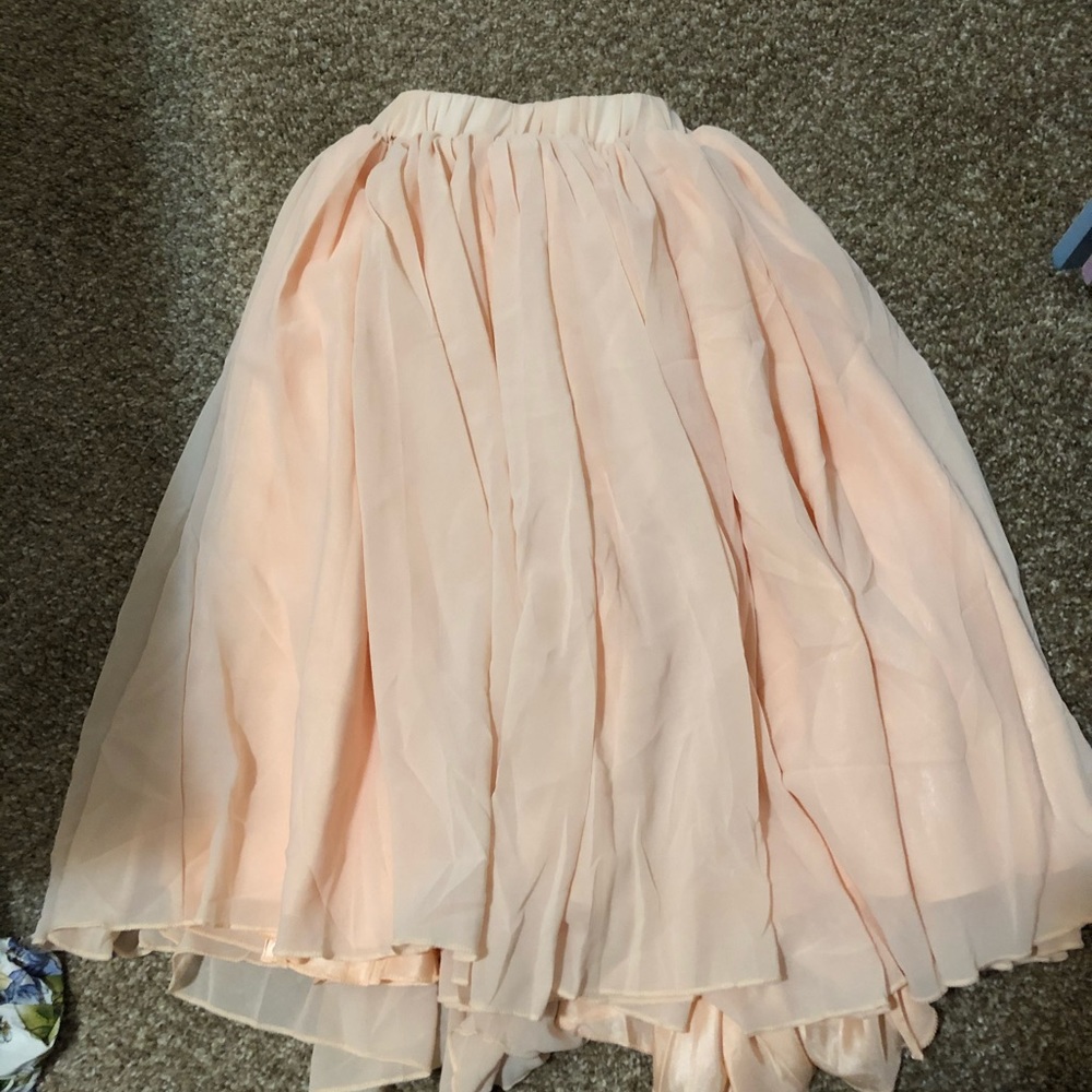 Baileys Blossoms Maxi Skirt - Peach